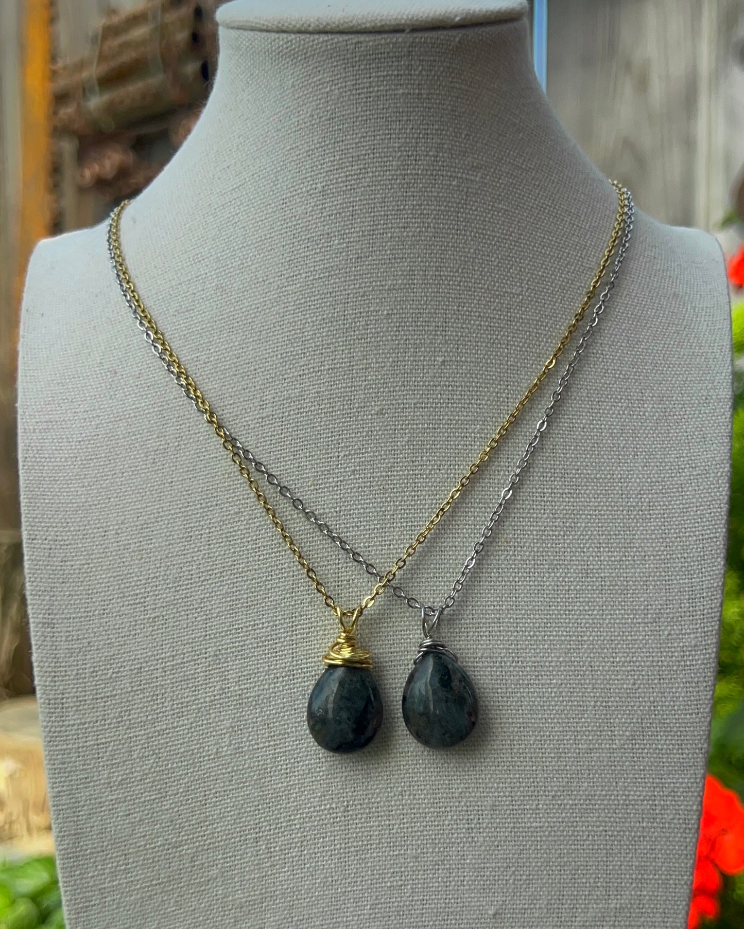 Larvikite Mini Pendants