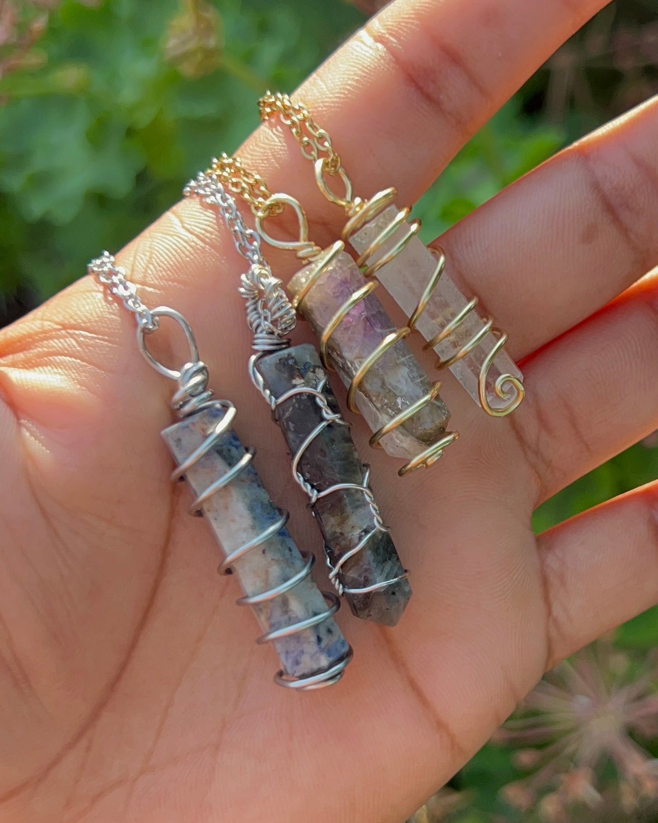 Crystal Point Pendants