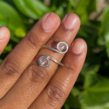 Adjustable Crystal Rings
