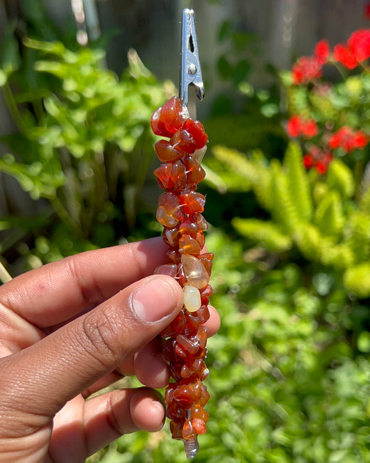 Carnelian Roach Clip