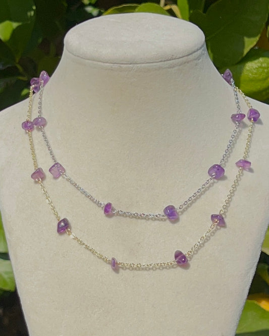 Dainty Amethyst Chain