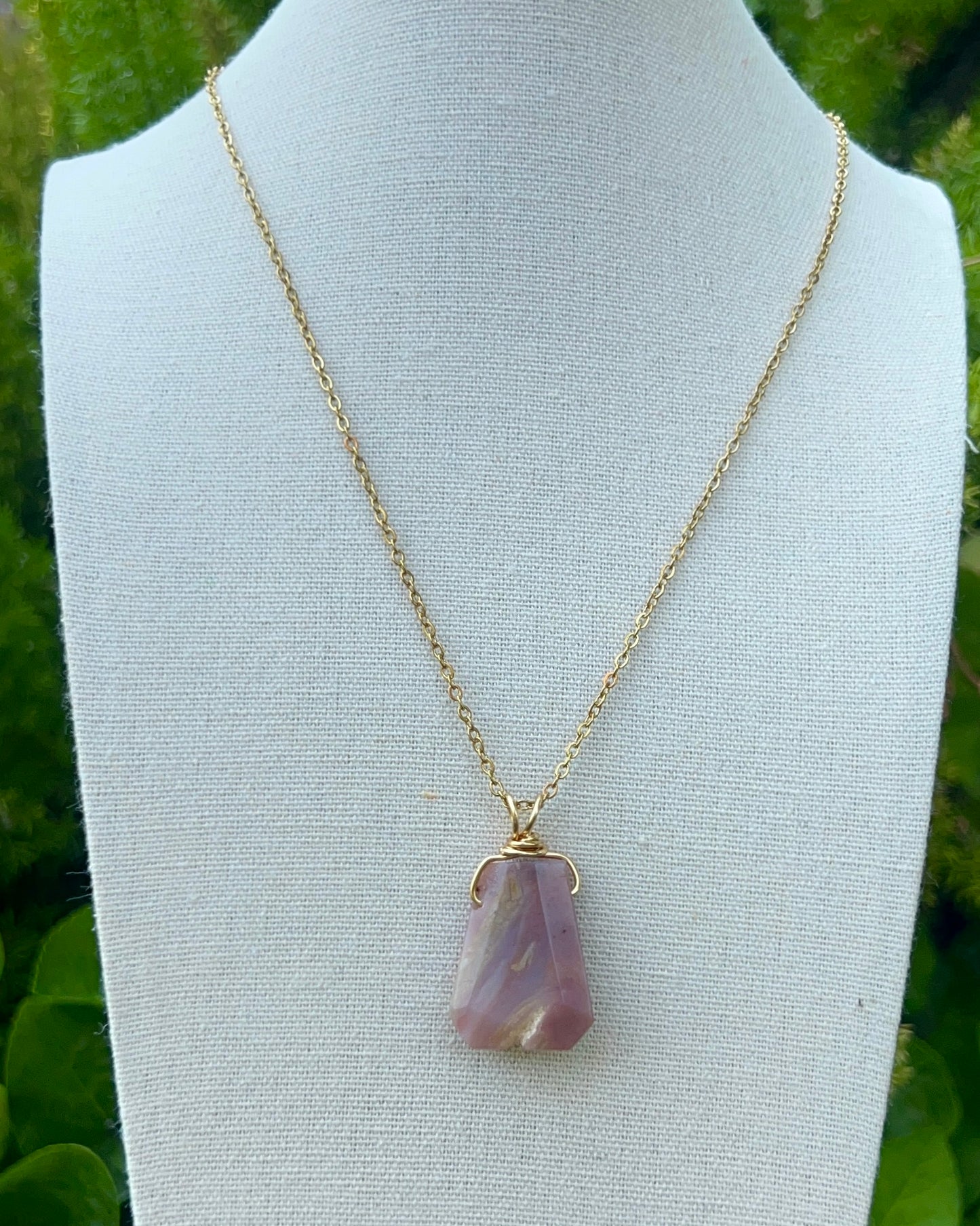Pink Opal Pendants