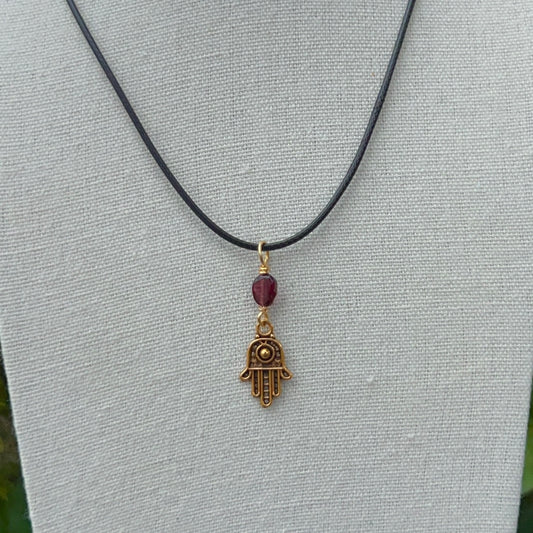 Hamsa Charm Necklace
