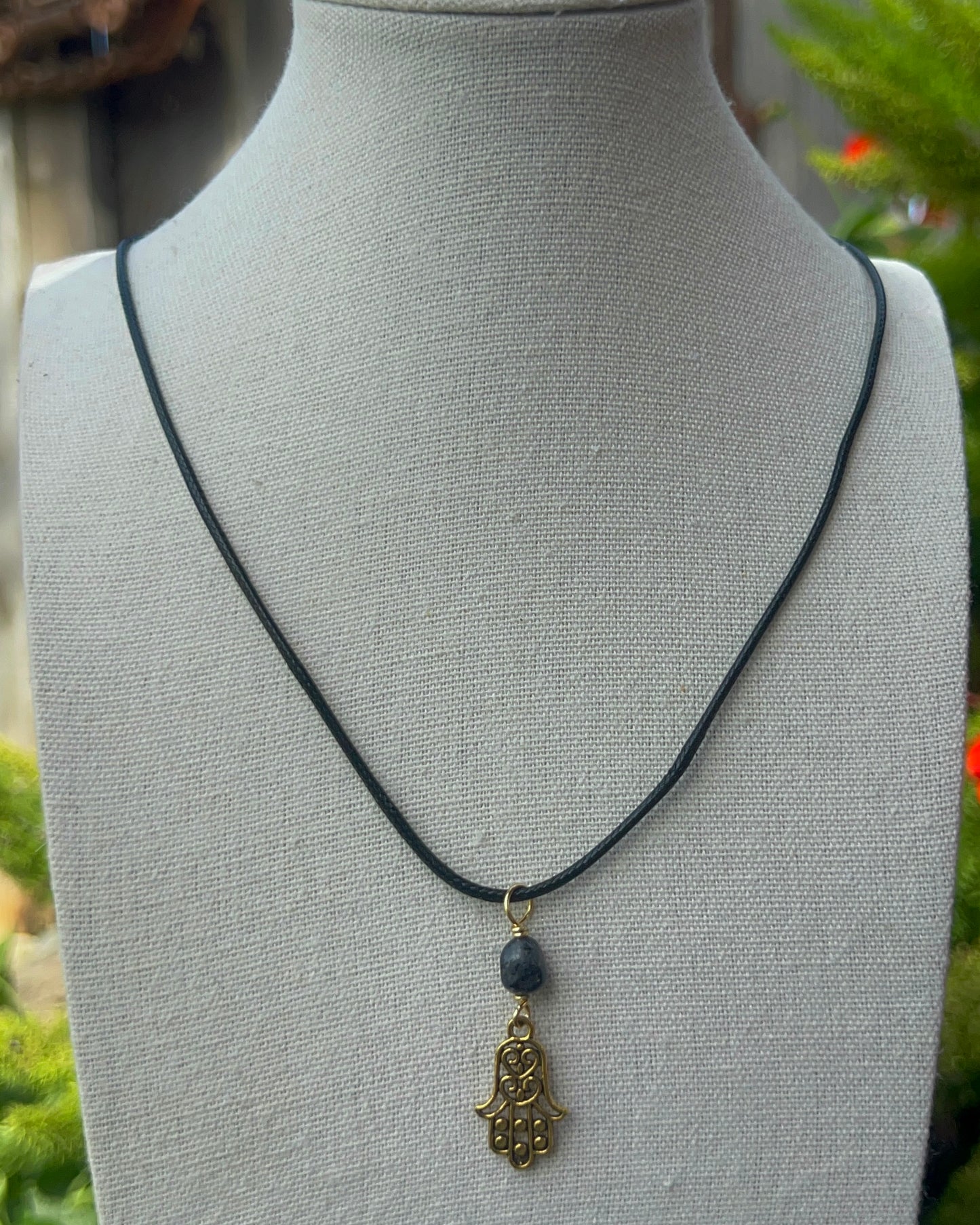 Hamsa Charm Necklace