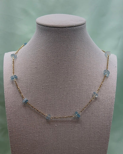 Dainty Aquamarine Chain