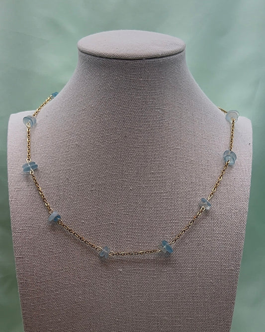 Dainty Aquamarine Chain
