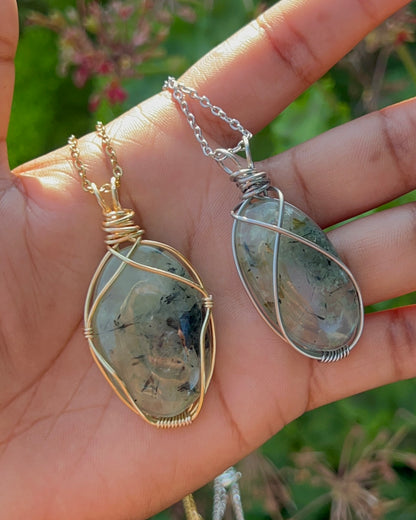 Prehnite Pendants