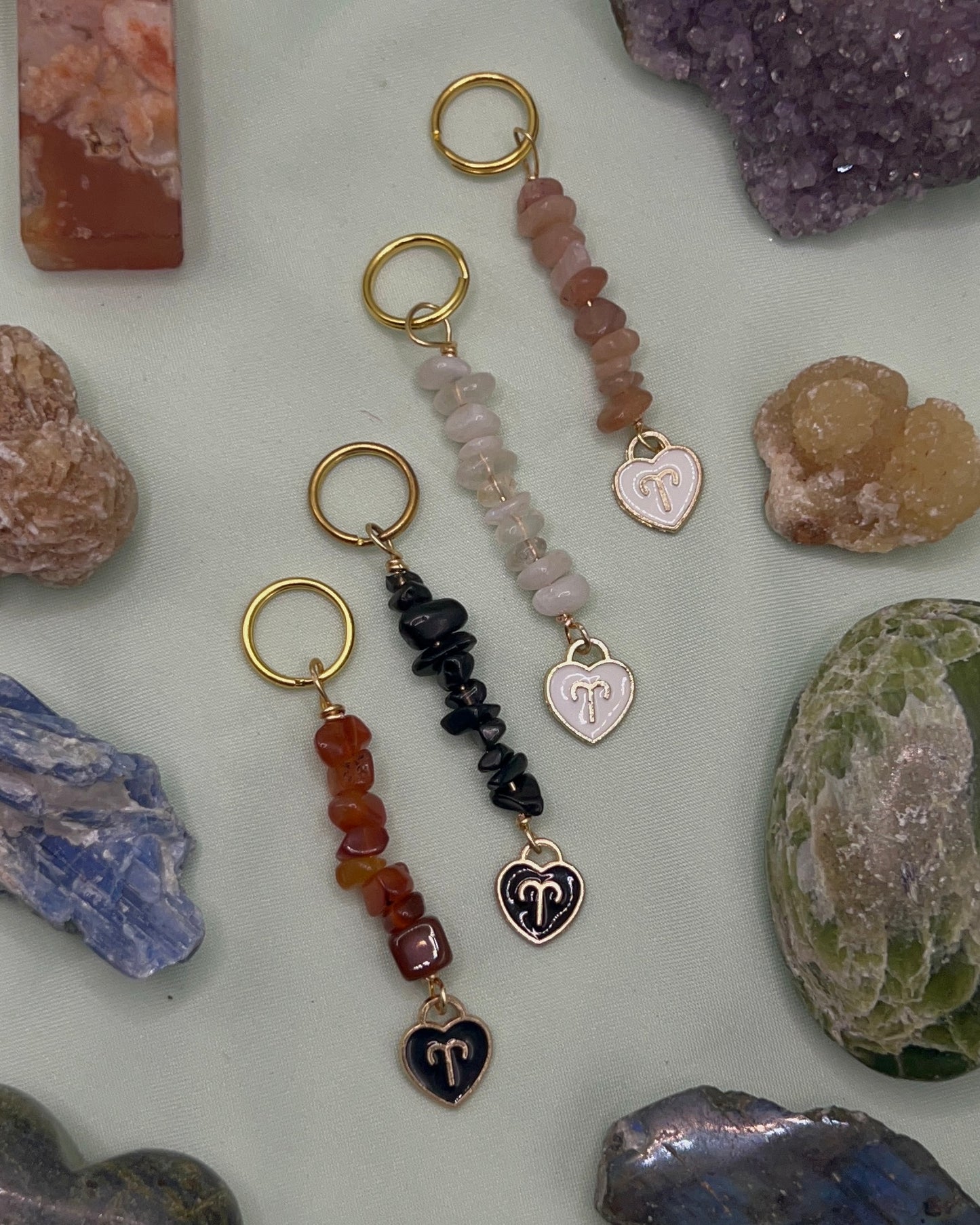 Aries Charm Keychain