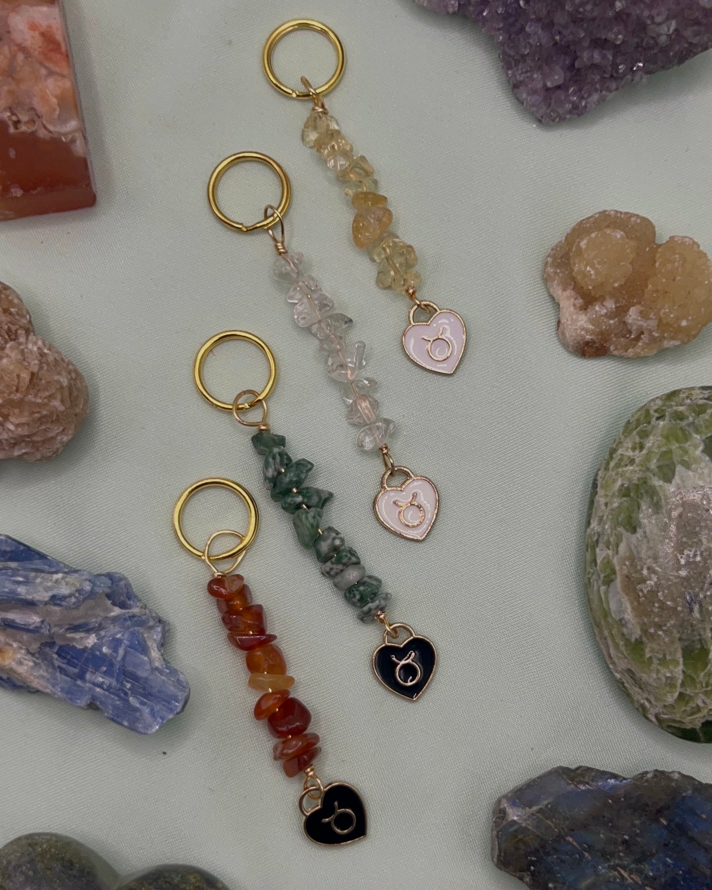 Taurus Charm Keychain