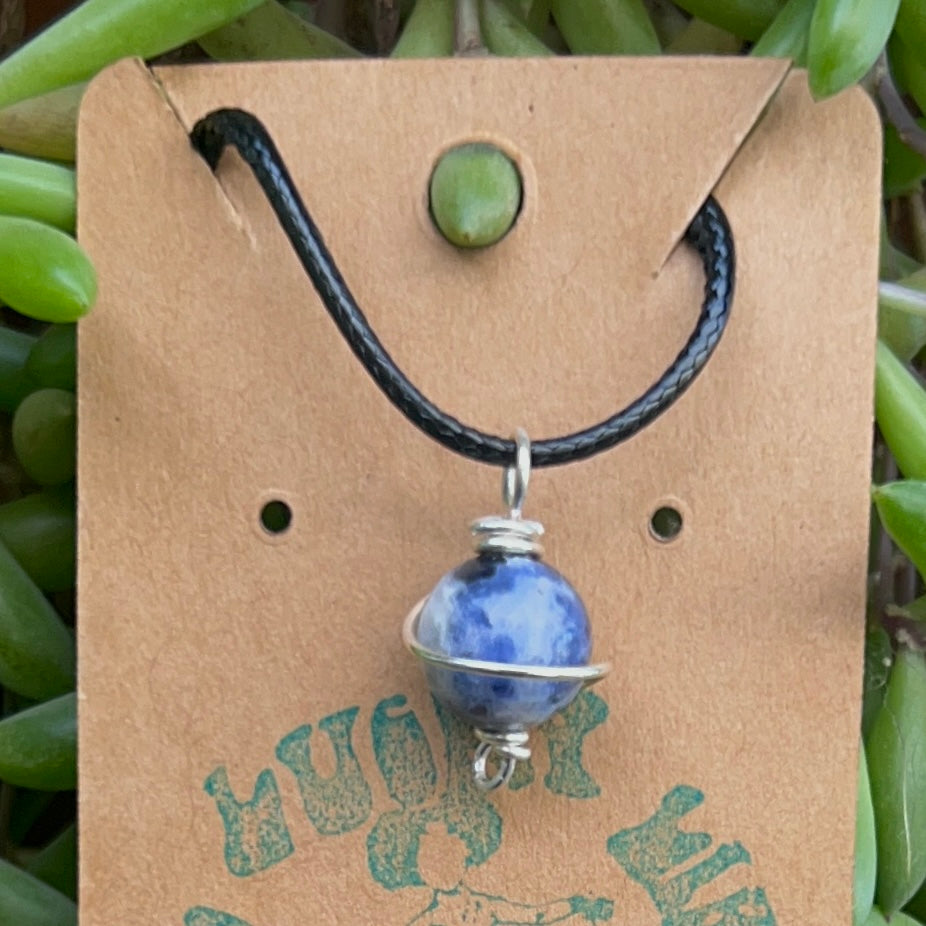 Sodalite Planet Necklaces