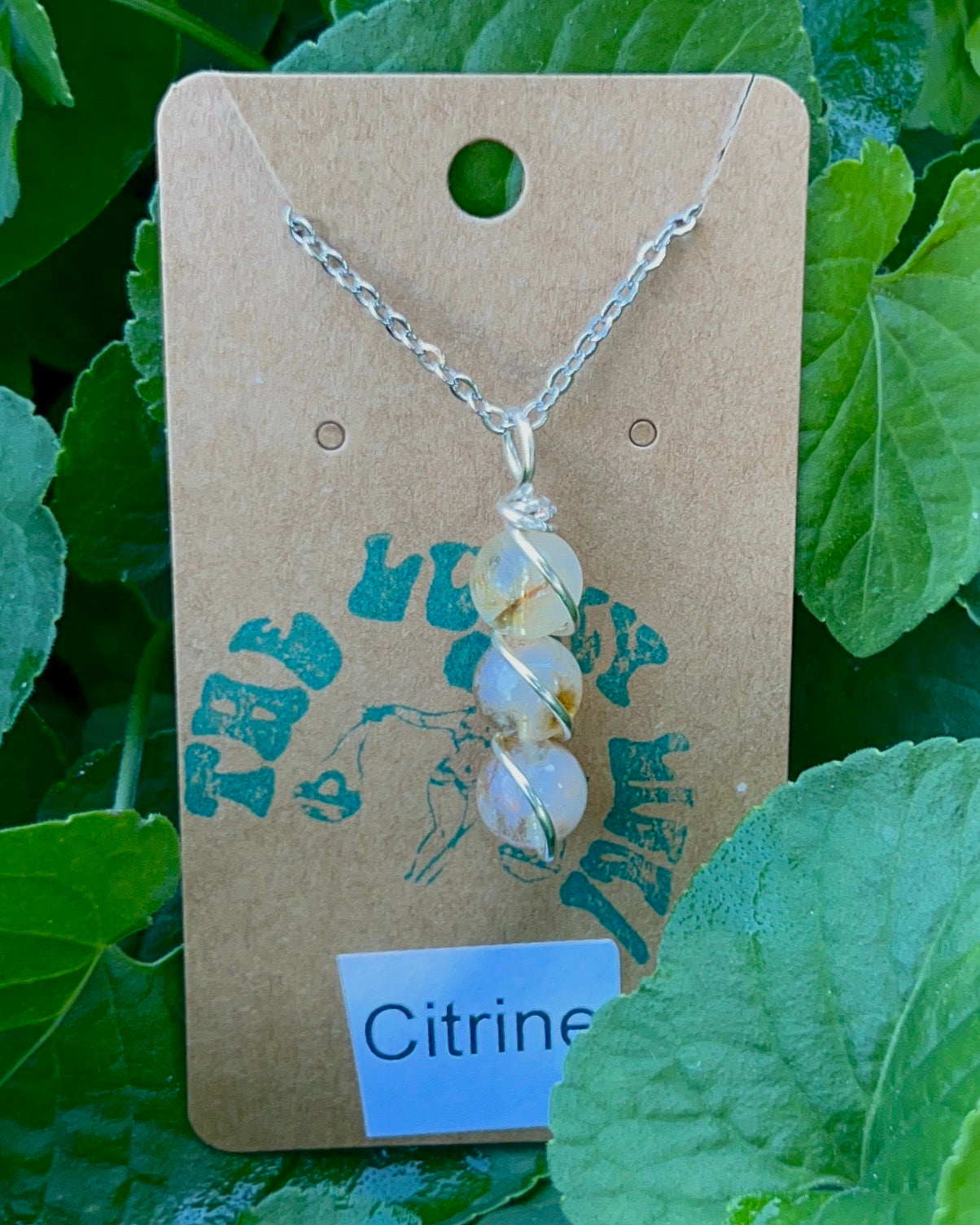 Triple Beaded Crystal Necklace