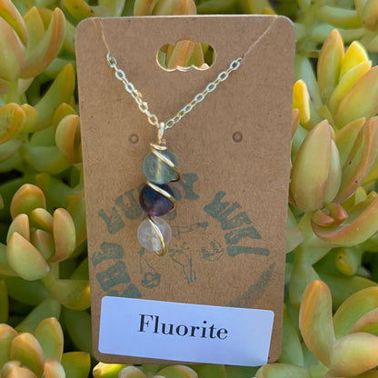 Fluorite Beaded Necklace