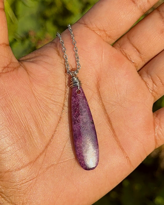 Lepidolite Pendant