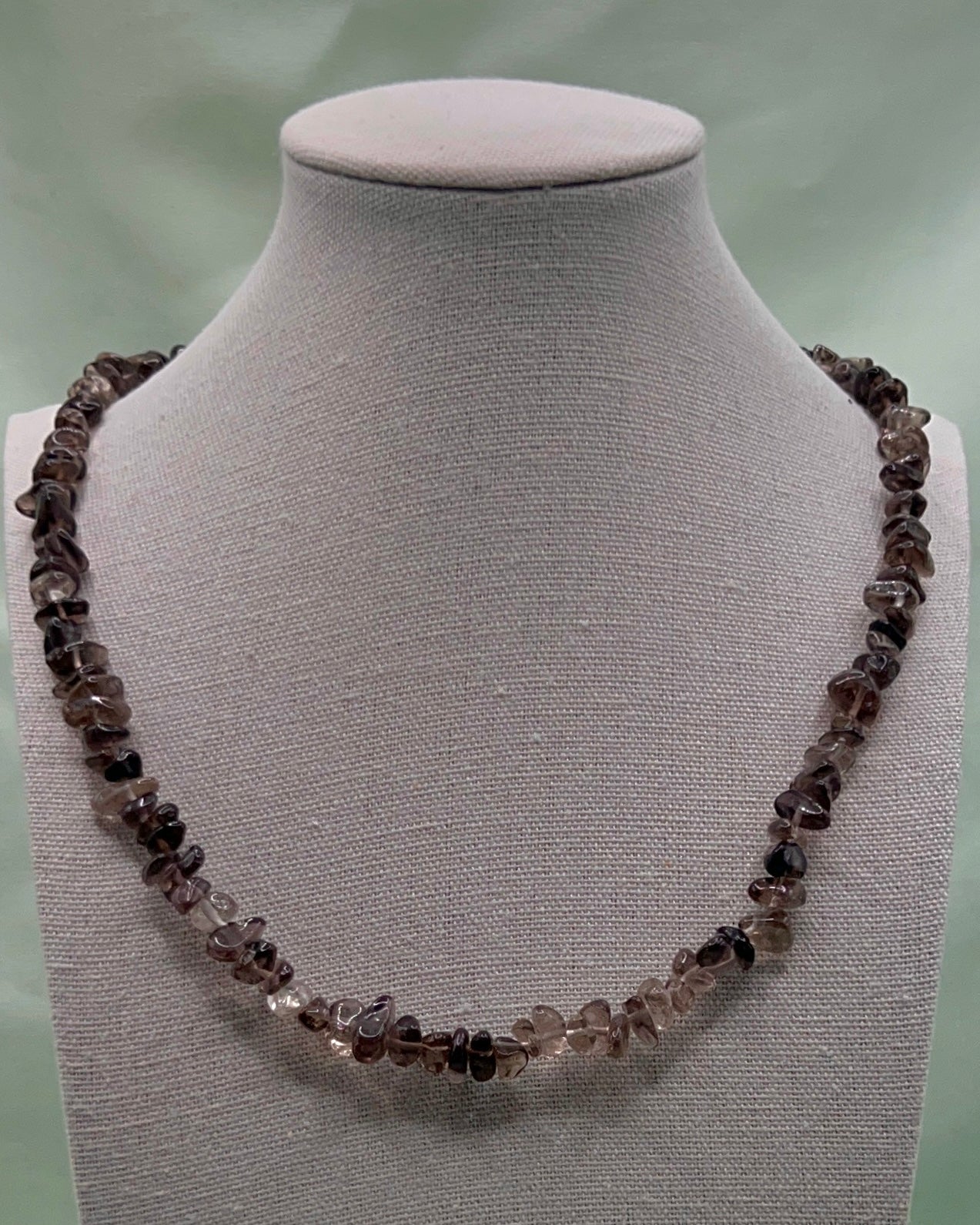 Smoky Quartz Crystal Chip Necklace