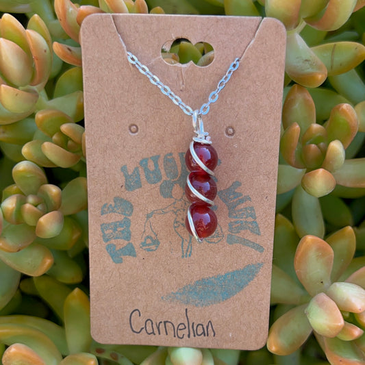 Carnelian Beaded Necklace