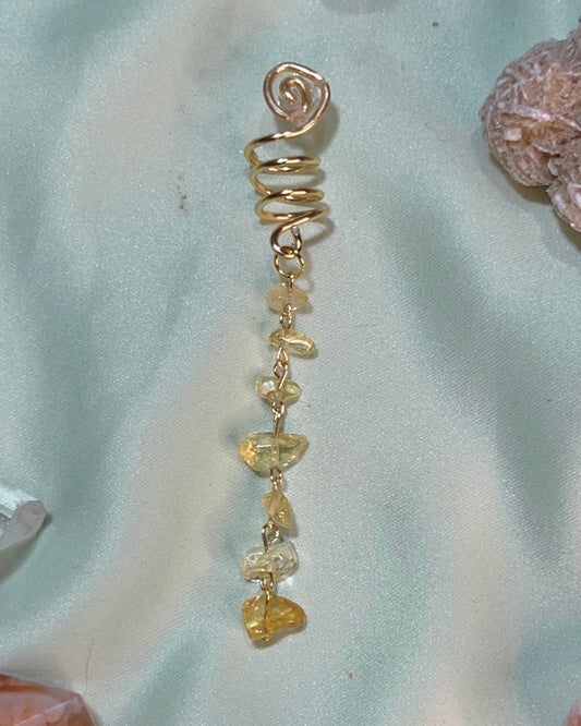 Citrine Hair Charm