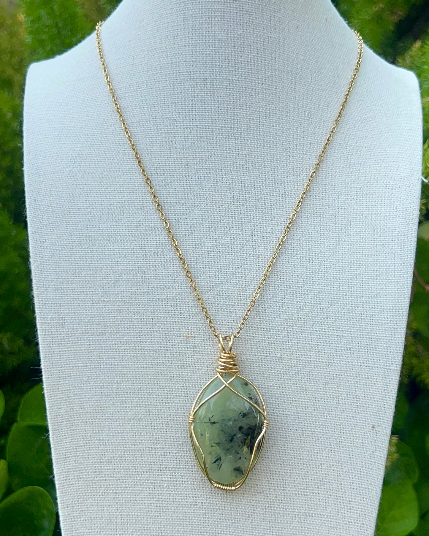 Prehnite Pendants