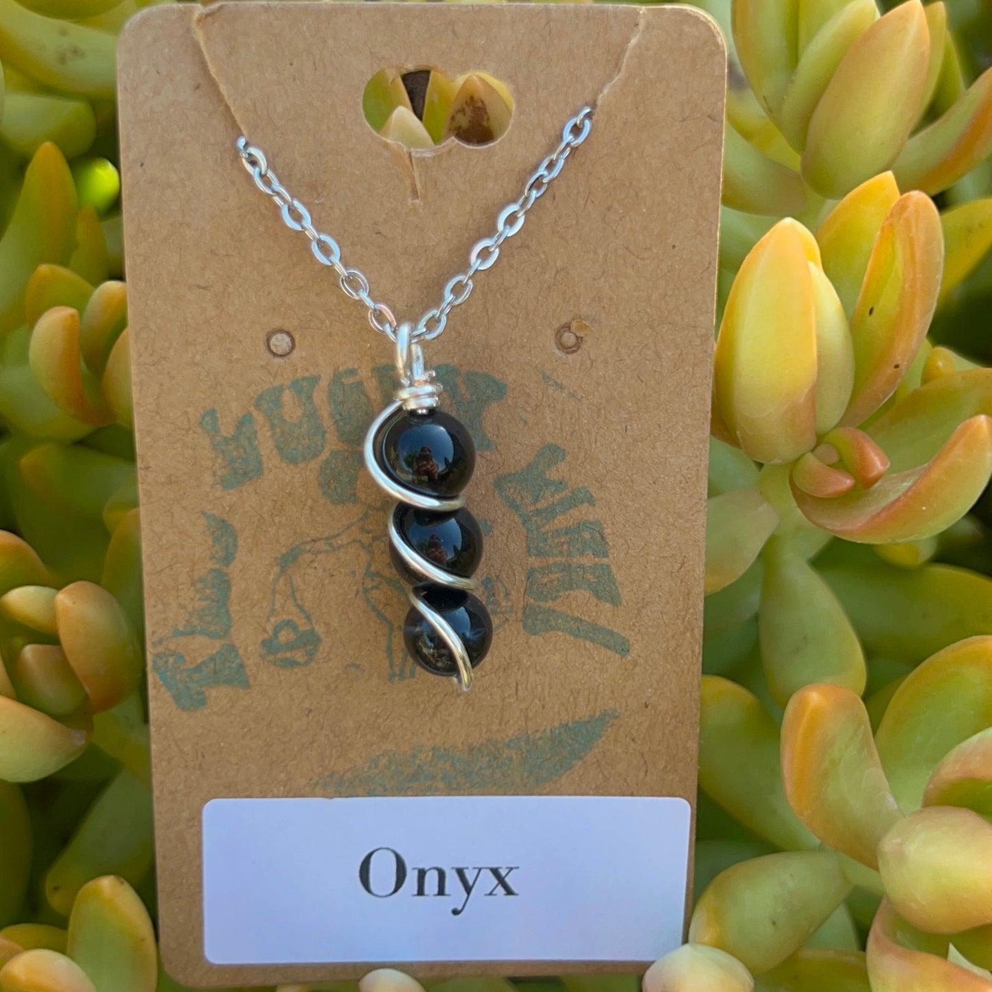 Onyx Beaded Necklace