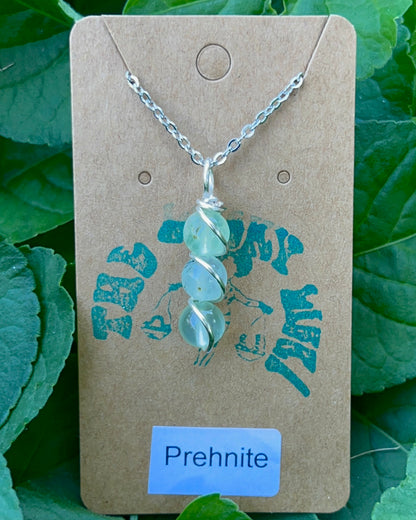 Triple Beaded Crystal Necklace