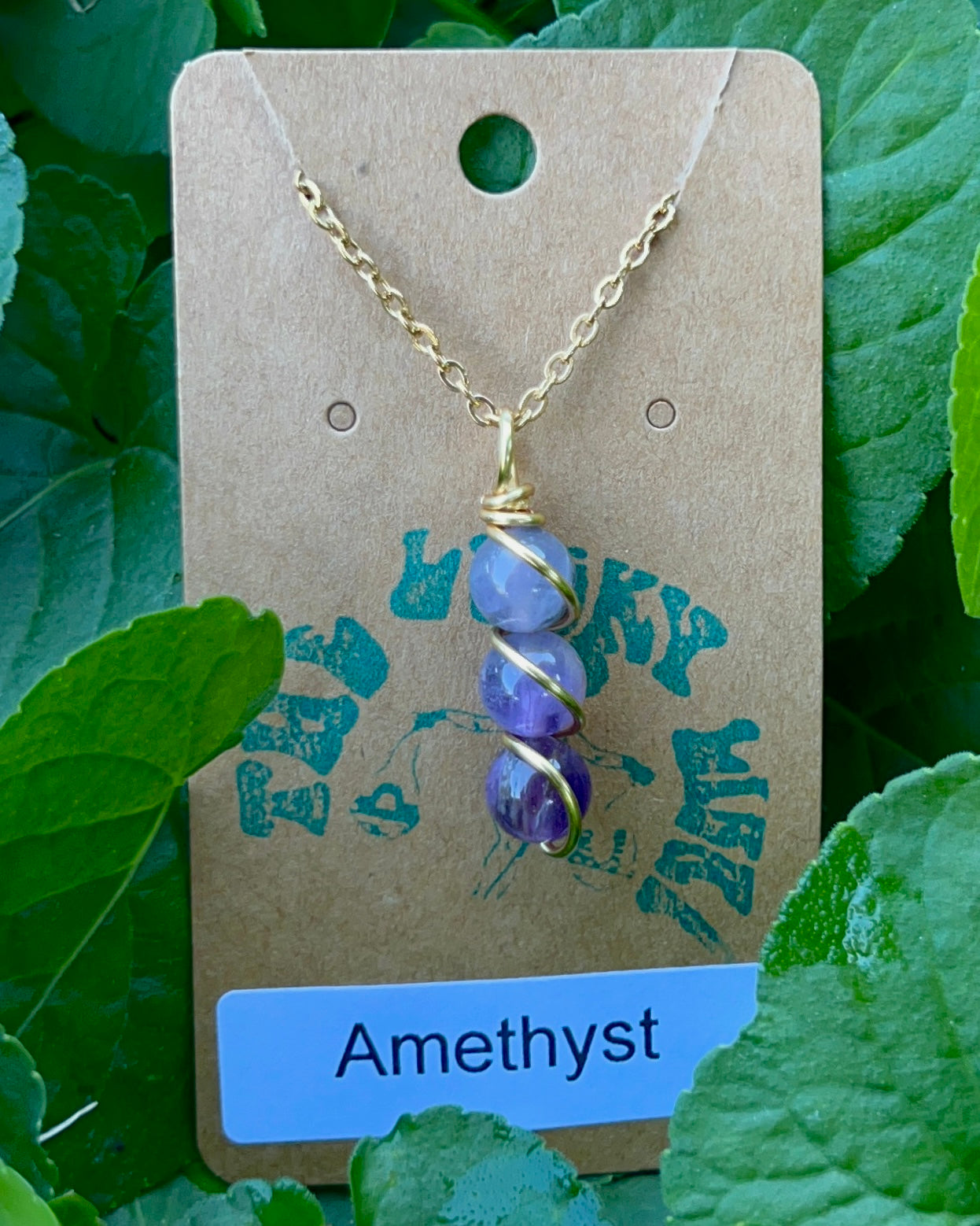 Triple Beaded Crystal Necklace