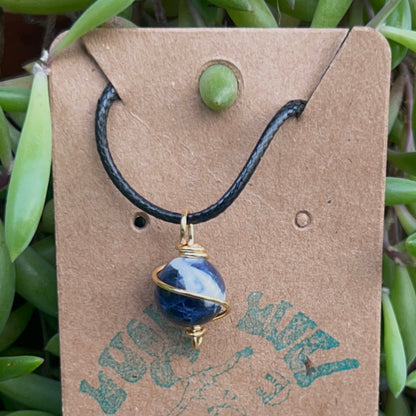 Sodalite Planet Necklaces