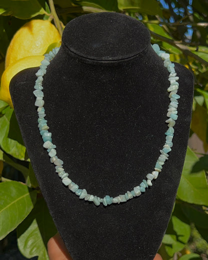 Amazonite Crystal Chip Necklace