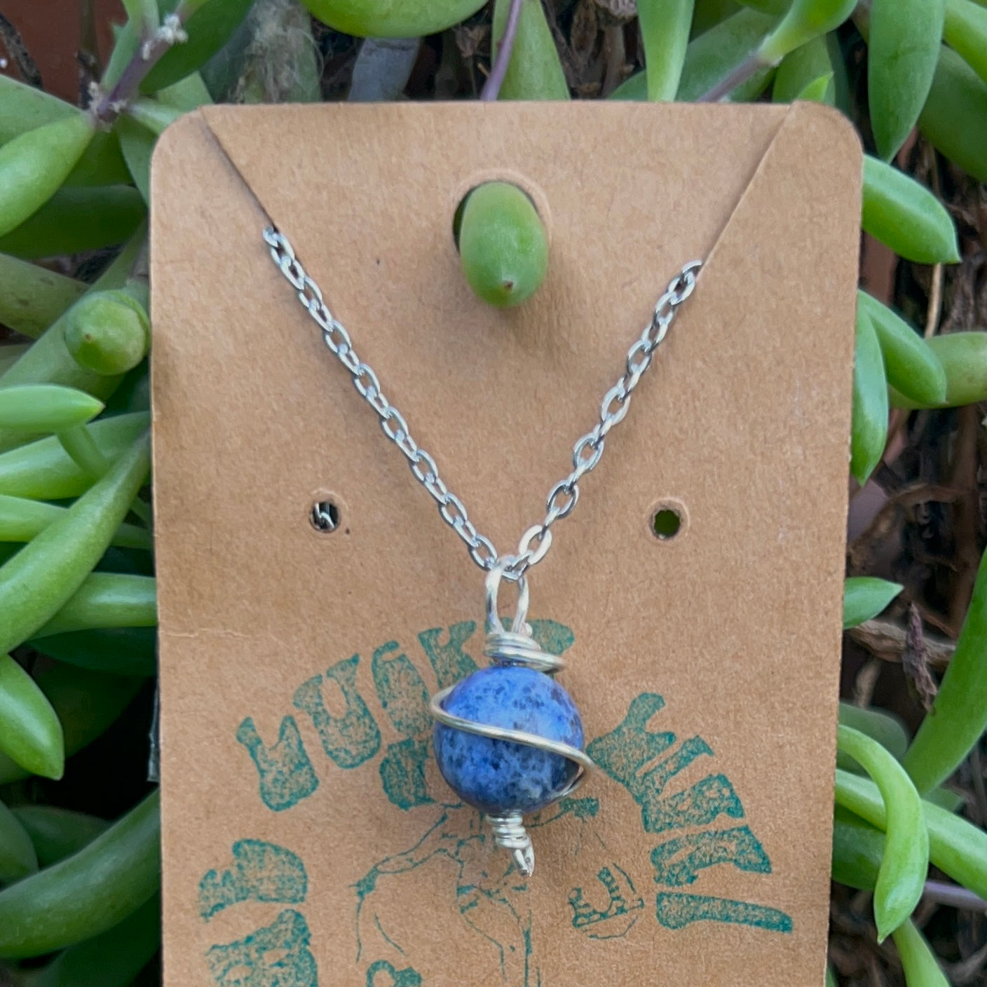 Sodalite Planet Necklaces