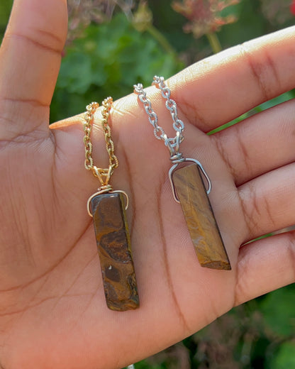 Tiger’s Eye Rec. Pendant