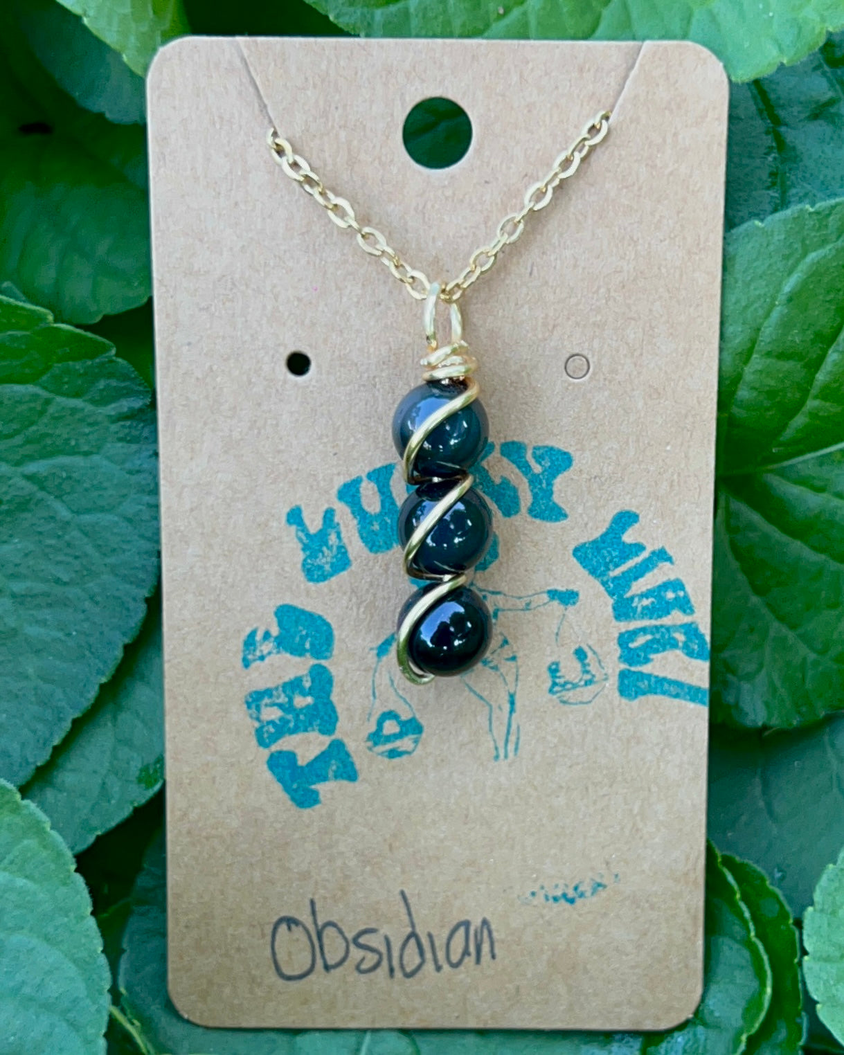 Triple Beaded Crystal Necklace