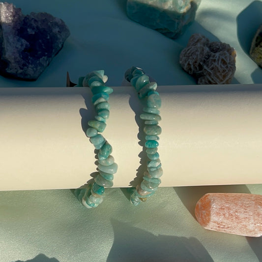 Amazonite Crystal Chip Bracelet