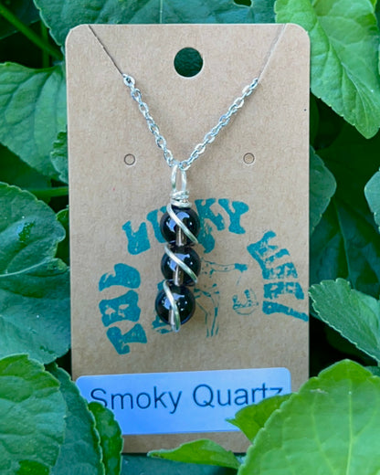 Triple Beaded Crystal Necklace