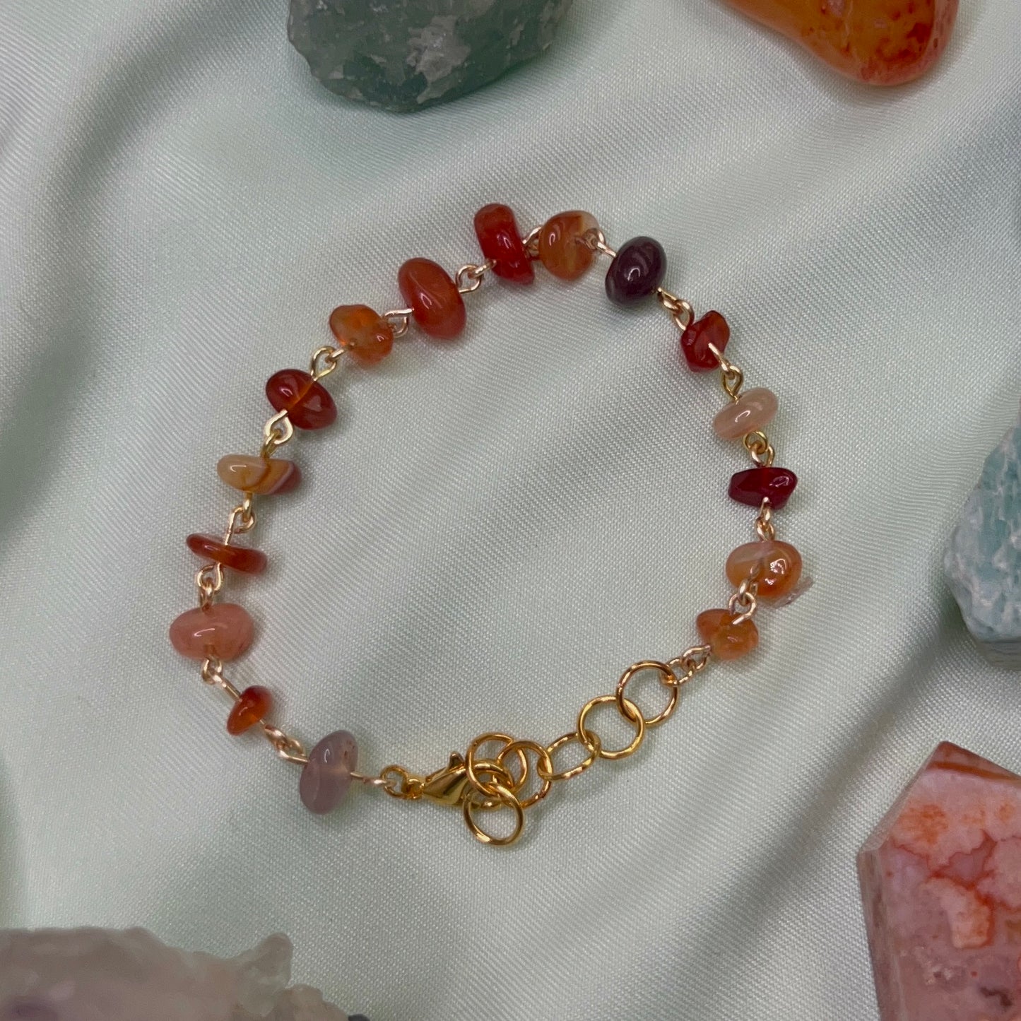 Dainty Carnelian Bracelet