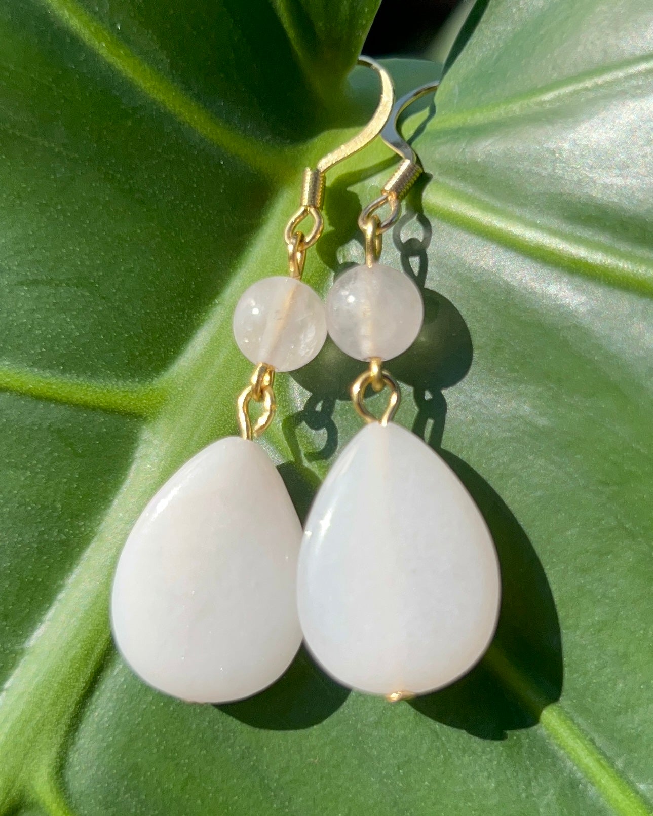 Pink Aventurine Drop Earrings