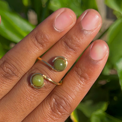 Adjustable Crystal Rings