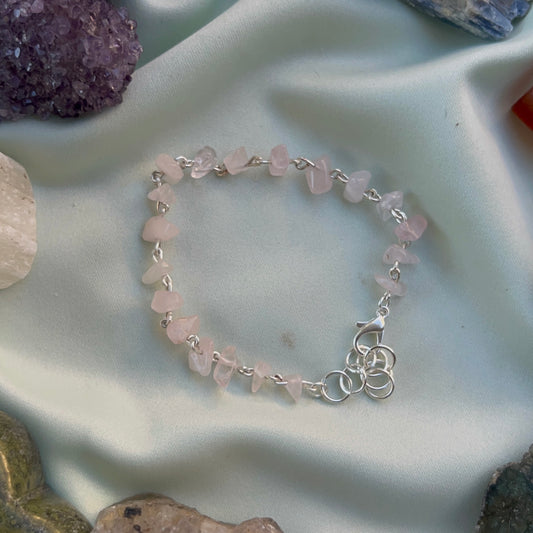 Dainty Rose Quartz Bracelet