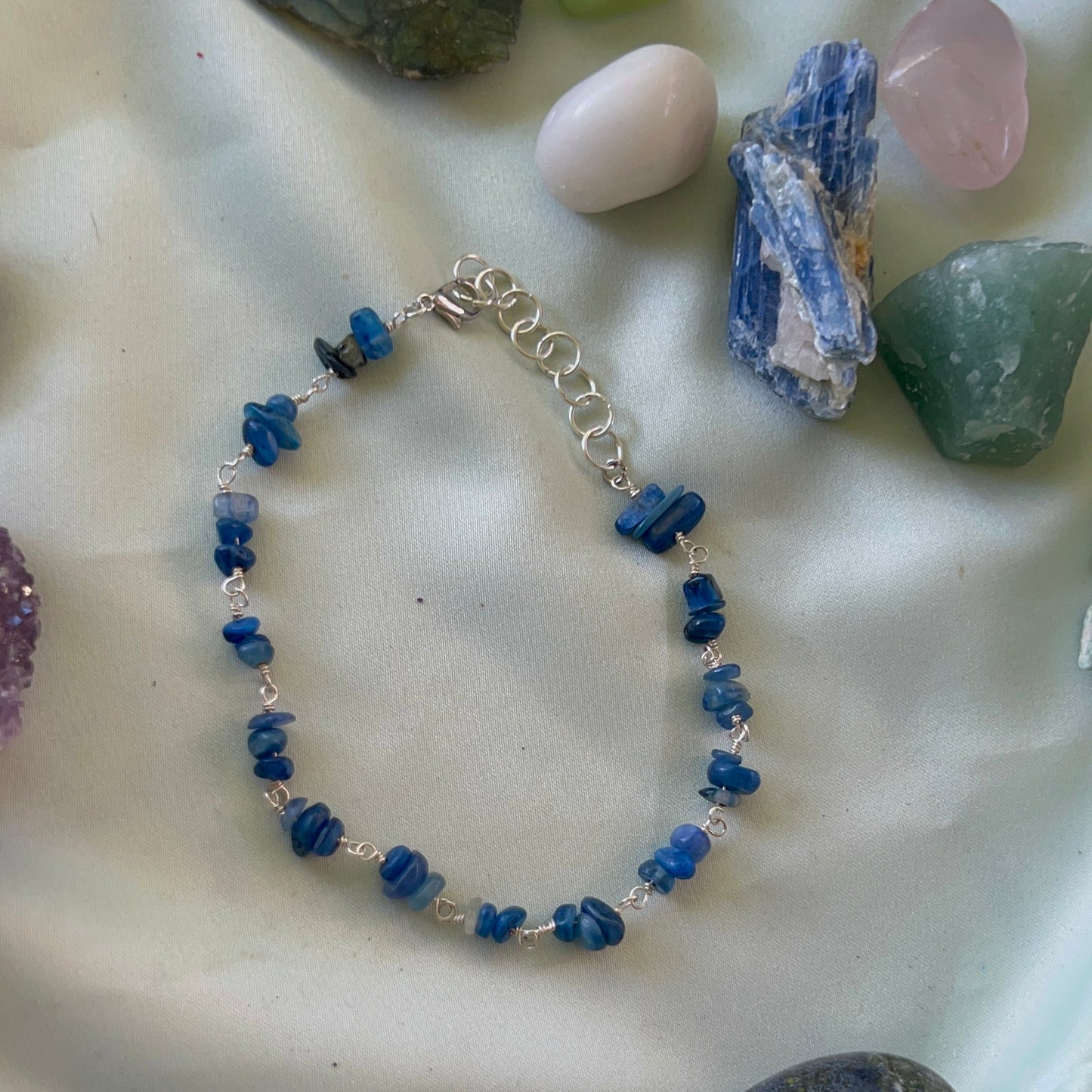 Dainty Kyanite Anklet