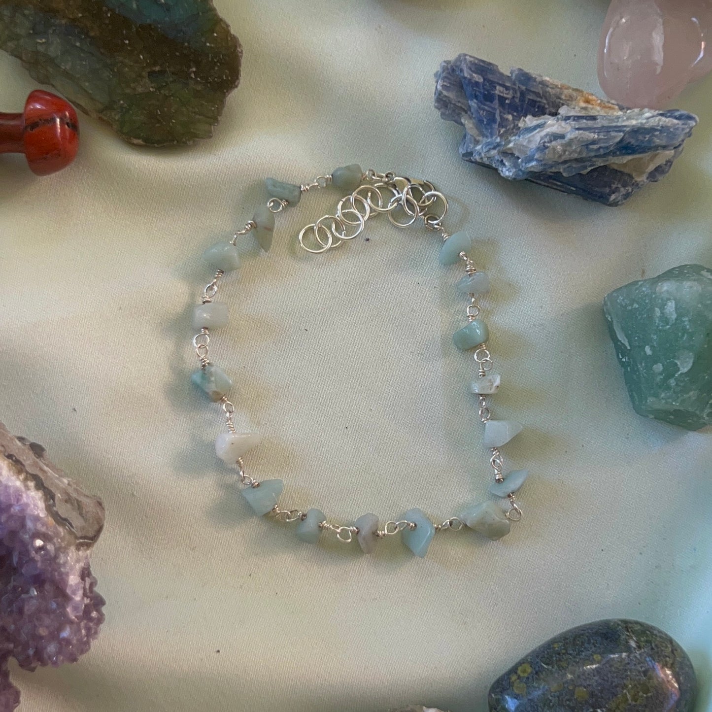 Dainty Amazonite Anklet