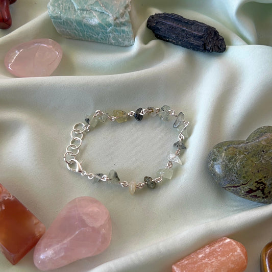 Dainty Prehnite Bracelet