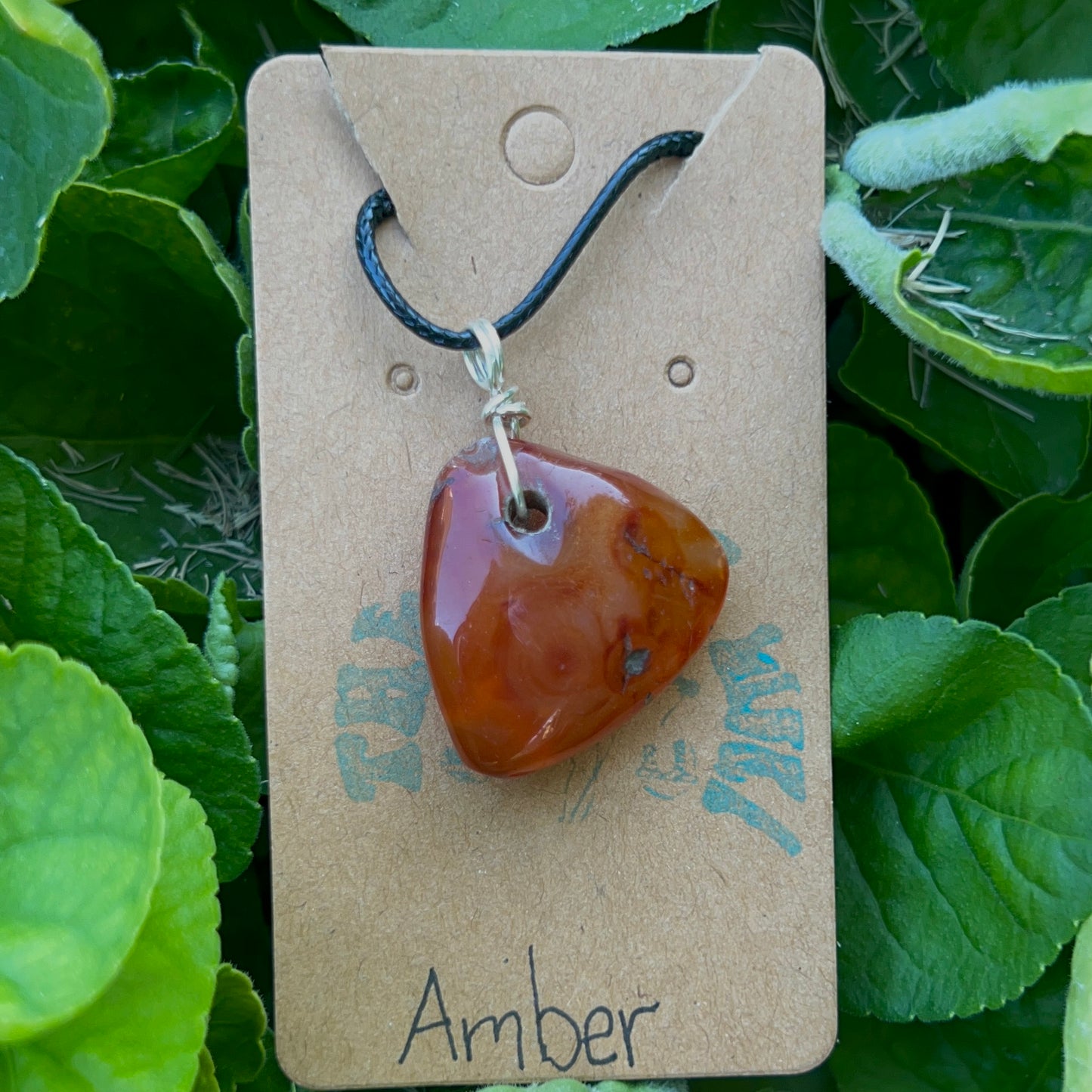 Amber Triangle Necklace