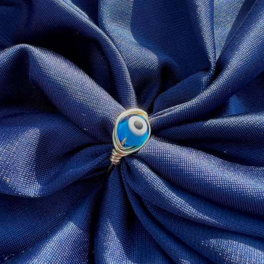 Blue Evil Eye Ring