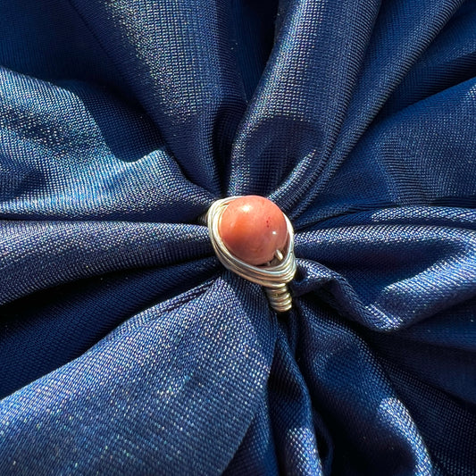 Rhodochrosite Ring